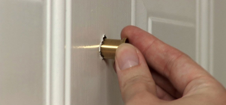 peephole door repair in Danville